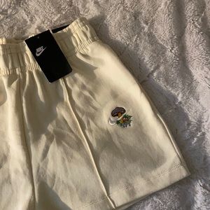 embroidered mushroom Nike sweat shorts
